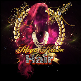 M K MEGA KROWN HAIR logo