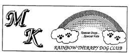 M K RAINBOW THERAPY DOG CLUB SPECIAL DOGS......SPECIAL KIDS logo