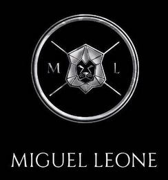 M L MIGUEL LEONE logo