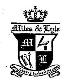 M L MILES & LYLE LUXURY BARBERSHOPS logo