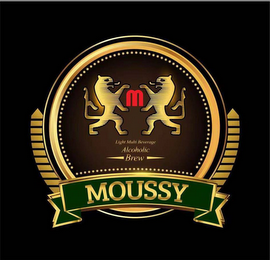 M LIGHT MULTI BEVERAGE ALCOHOLIC BREW  MOUSSY logo