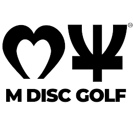 M M DISC GOLF logo