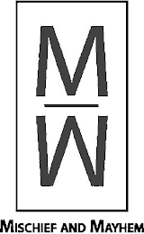 M M MISCHIEF AND MAYHEM logo