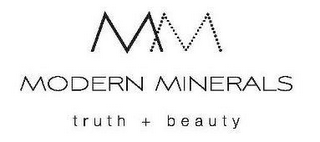 M M MODERN MINERALS TRUTH + BEAUTY logo