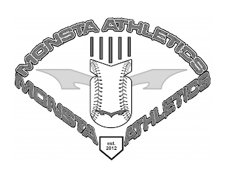 M M MONSTA ATHLETICS EST. 2012 logo