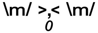 \M/ >,< \M/0 logo