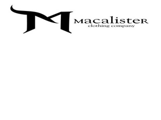 M MACALISTER CLOTHING COMPANY logo