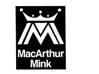 M MACARTHUR MINK logo
