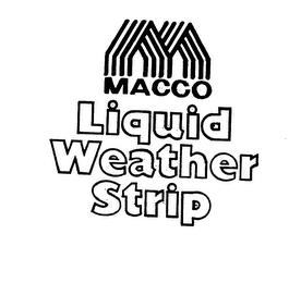 M MACCO LIQUID WEATHER STRIP logo