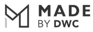 M MADE BY DWC logo