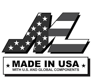M MADE IN USA WITH U.S. AND GLOBAL COMPONENTS logo