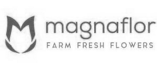 M MAGNAFLOR FARM FRESH FLOWERS logo