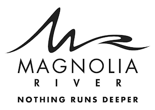M MAGNOLIA RIVER NOTHING RUNS DEEPER logo