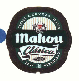 M MAHOU CERVEZA 1890 CLÁSICA 33CL logo