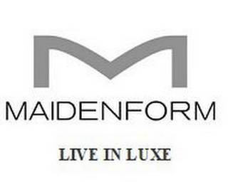 M MAIDENFORM LIVE IN LUXE logo