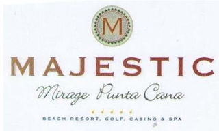 M MAJESTIC MIRAGE PUNTA CANA BEACH RESORT, GOLF, CASINO & SPA logo