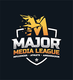 M MAJOR MEDIA LEAGUE INFLUENCER · ATHLETE · AMBASSADOR logo
