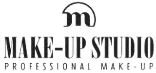 M MAKE-UP STUDIO PROFESSIONAL MAKE-UP logo