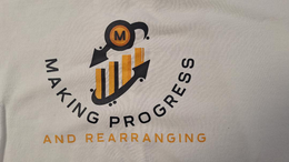 M, MAKING PROGRESS AND REARRANGING logo