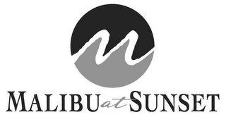 M MALIBU AT SUNSET logo