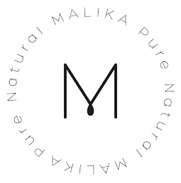 M MALIKA PURE NATURAL MALIKA PURE NATURAL logo