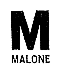 M MALONE logo