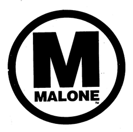 M MALONE logo