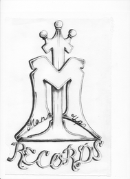 M MAN UP RECORDS logo
