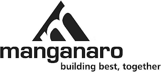 M MANGANARO BUILDING BEST, TOGETHER logo