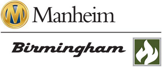 M MANHEIM BIRMINGHAM logo