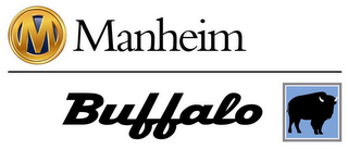 M MANHEIM BUFFALO logo