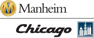 M MANHEIM CHICAGO logo