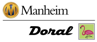 M MANHEIM DORAL logo