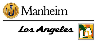 M MANHEIM LOS ANGELES LA logo