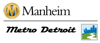 M MANHEIM METRO DETROIT logo