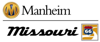 M MANHEIM MISSOURI 66 logo