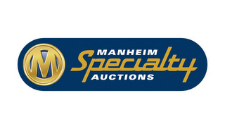 M MANHEIM SPECIALTY AUCTIONS logo