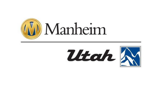 M MANHEIM UTAH logo