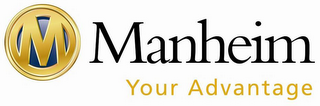 M MANHEIM YOUR ADVANTAGE logo