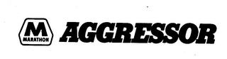 M MARATHON AGGRESSOR logo