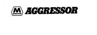 M MARATHON AGGRESSOR logo