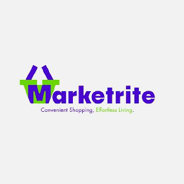 M MARKETRITE CONVENIENT SHOPPING, EFFORTLESS LIVING. logo