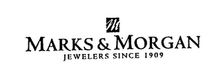 M MARKS & MORGAN JEWELERS SINCE 1909 logo