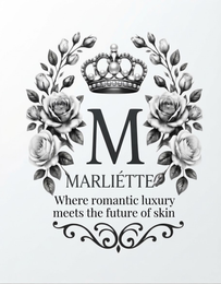 M MARLIÉTTE WHERE ROMANTIC LUXURY MEETS THE FUTURE OF SKIN logo