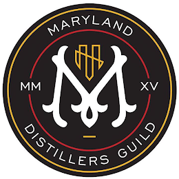 M MARYLAND DISTILLERS GUILD MMXV logo