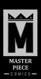 M MASTERPIECE COMICS logo