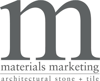 M MATERIALS MARKETING ARCHITECTURAL STONE + TILE logo
