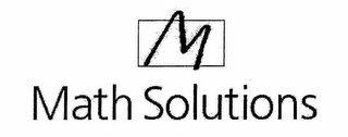 M MATH SOLUTIONS logo