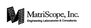 M MATRISCOPE, INC. ENGINEERING LABORATORIES & CONSULTANTS logo