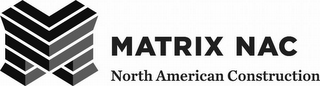 M MATRIX NAC NORTH AMERICAN CONSTRUCTION logo